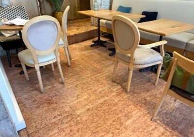 Salle du Café Français Bellecour après nettoyage