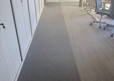 Moquette ravivée après entretien professionnel